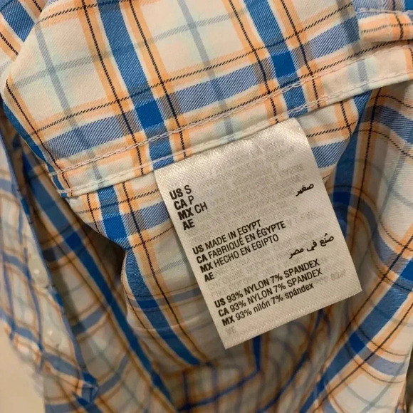 Mens Club Room Tech Woven Button Down NWT - B5 - Picture 5 of 6